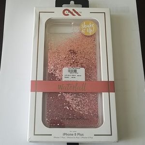 Case-Mate iPhone 8 Plus Rose Gold Waterfall Case